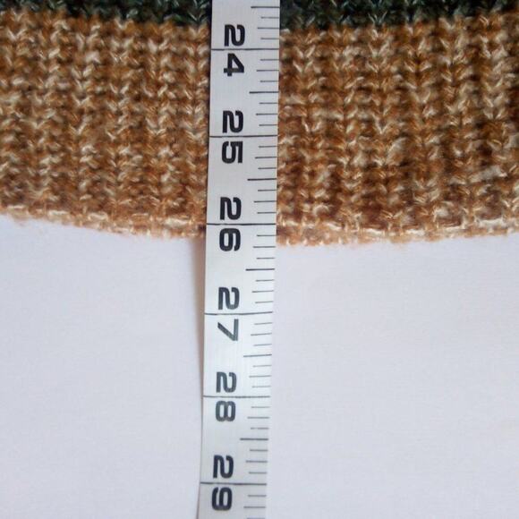 C & C California Striped Sweater Size 1X Brown Neutral Preppy Casual - Picture 8 of 9